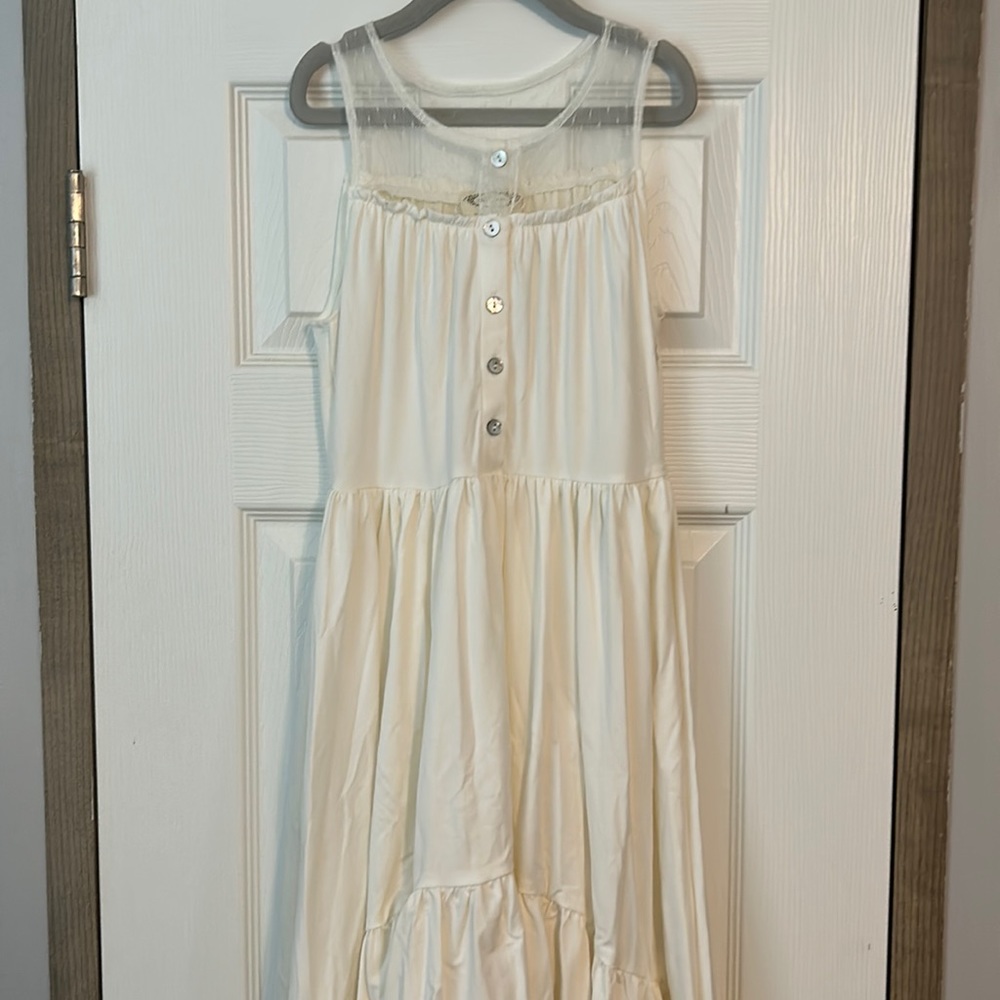 Joyfolie white high low dress